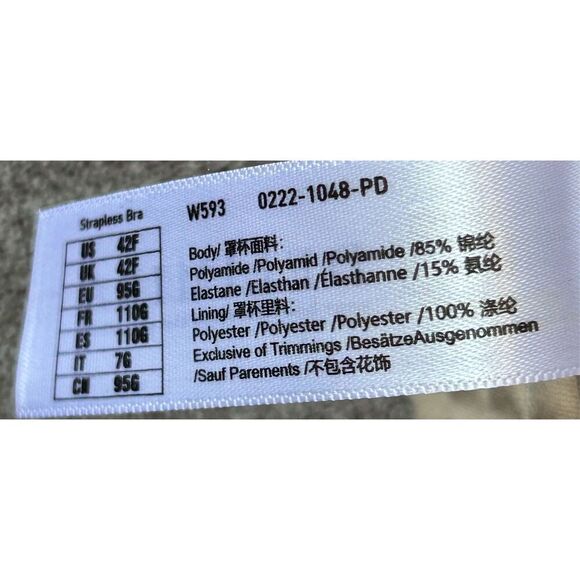 Delimira Strap/Strapless Bra Size 42F - Picture 6 of 6